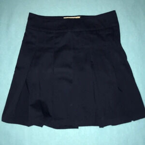𝅺CHEROKEE uniform skort pleated adjustable waistband navy blue NWOT size 12
